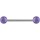 Piercingstab mit Schmucksteinen - CGRB2S-XS