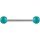 Piercingstab mit Schmucksteinen - CGRB2S-XS