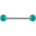 Piercingstab mit Schmucksteinen - CGRB2S-XS