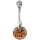 Bauchnabelpiercing Glitzerstein - BNDJ26