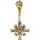 Bauchnabelpiercing Kreuz - GPBNDJ20