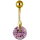 Bauchnabelpiercing Glitzerstein - GPBNJ26