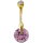 Bauchnabelpiercing Glitzerstein - GPBNDJ26
