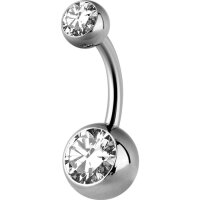 Bauchnabelpiercing Glitzerkugeln Innengewinde - TINBNDJ