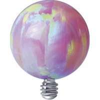 Titan Piercingkugel Opal für Innengewinde - TINMBOPL