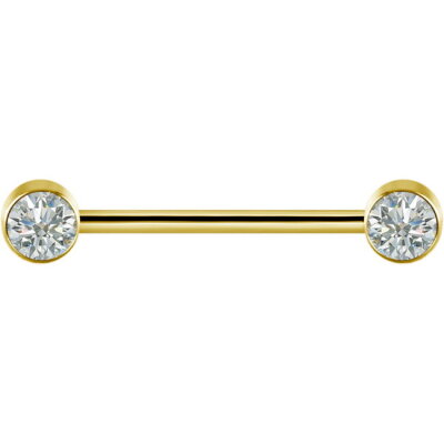 Titan Brustwarzenpiercing Glitzer Innengewinde - GPTINBLDJS01