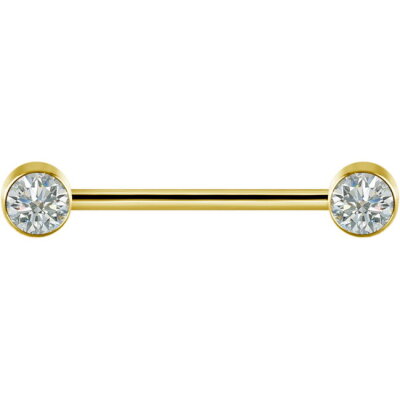 Titan Brustwarzenpiercing Glitzer Innengewinde - GPTINBLDJS01