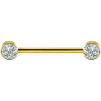 Titan Brustwarzenpiercing Glitzer Innengewinde -...