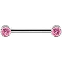 Titan Brustwarzenpiercing Glitzer Innengewinde - TINBLDJS01