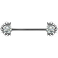 Titan Brustwarzenpiercing Glitzer Innengewinde - TINBLDJS04