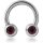 Circular Barbell mit Glitzerkugeln - CBDJ
