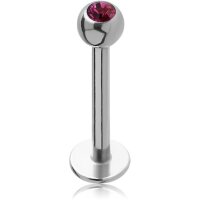 Labret mit Glitzerkugel - MLBJ