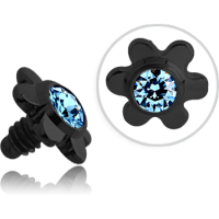 Blume mit Glitzer für Innengewinde - BKTINJF