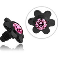 Blume mit Glitzer für Innengewinde - BKTINJF