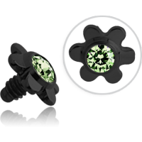 Blume mit Glitzer für Innengewinde - BKTINJF