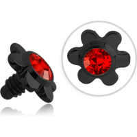 Blume mit Glitzer für Innengewinde - BKTINJF