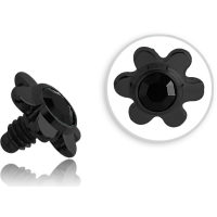 Blume mit Glitzer für Innengewinde - BKTINJF