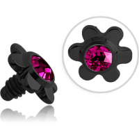 Blume mit Glitzer für Innengewinde - BKTINJF