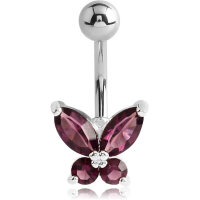 Bauchnabelpiercing Glitzerschmetterling - BCZ23