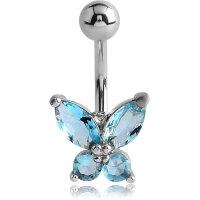 Bauchnabelpiercing Glitzerschmetterling - BCZ23