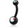 Intimpiercingbanane mit Glitzerkugeln - BKSBNDJ