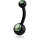 Intimpiercingbanane mit Glitzerkugeln - BKSBNDJ